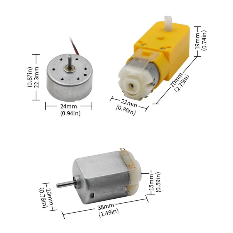 Micromotor Motor para proyectos ciencia DIY, accesorio Motor velocidad, envío directo