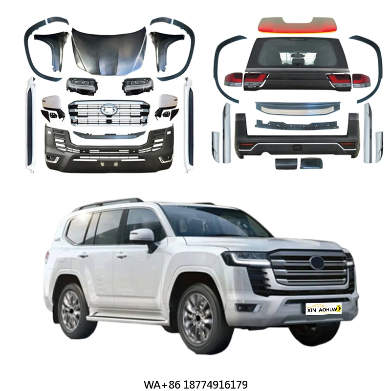 

High Quality Auto Parts for 2008-2021 LC200 Upgrade LC300 Auto Parts Front and Rear Bumper Grille Kit Headlights