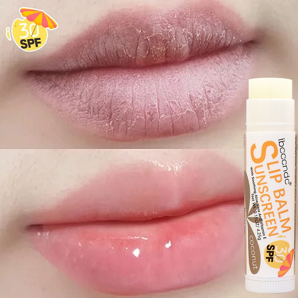 Zomer Zonnebrandcrème Hydraterende Lippenbalsem Spf 30 Uva Bescherming Lippen Zorg Voor Duurzame Hydraterende Kleurloze Lippenstift Anti-Drogen Lipgloss