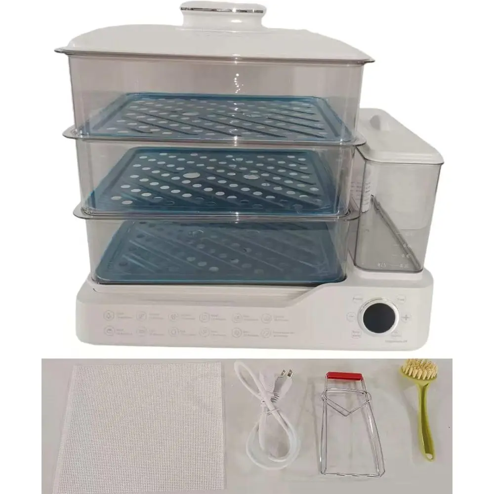 

24l Electric Steamer, 800w Household ood And Vegetable Steamer, Automatic Power-O Breakast hine, 24-Hour Delayed Start, Split Ty