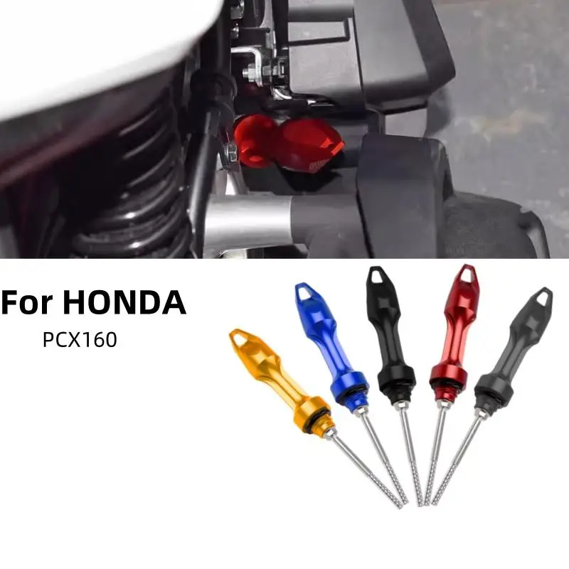 Medidor de nivel de varilla para tanque de aceite de motor de motocicleta, accesorios de tapa de aceite para HONDA PCX160 PCX 160