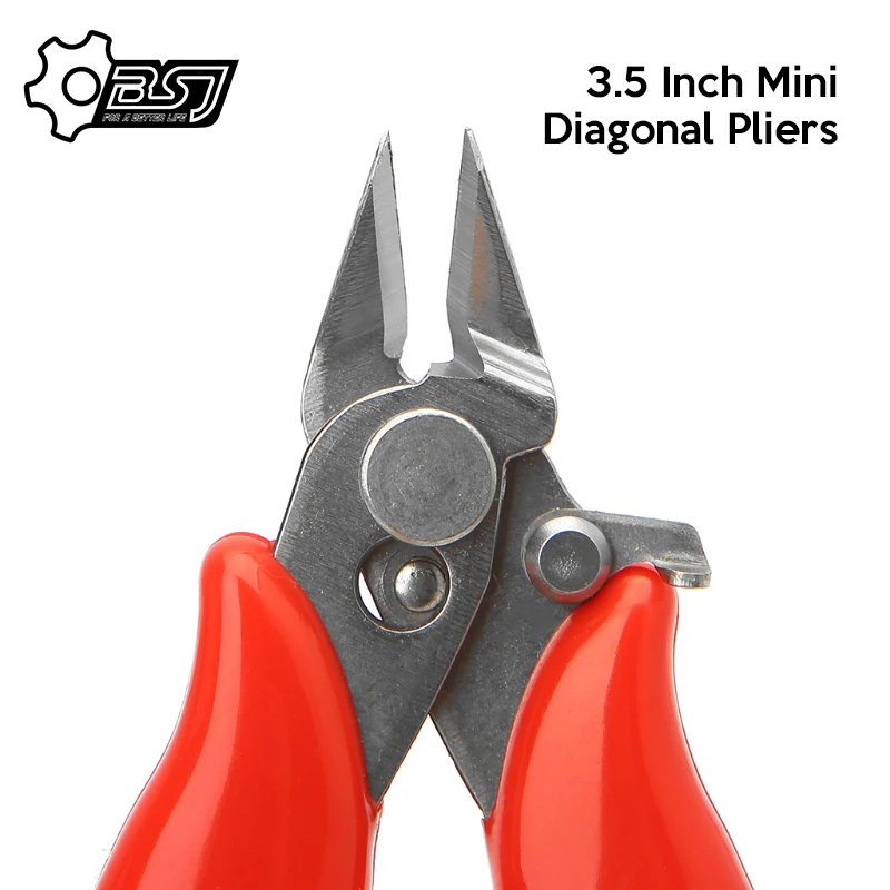 Diagonal Pliers 3.5 Inch Mini Wire Cutter Small Soft Cutting Electronic Pliers Wires Insulating Rubber Handle Model Hand Tools 