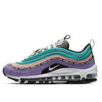 Nike Air Max 97 Retro Smiley Face Non-slip Wear Absorbing Shock Breathable Comfortable Running Shoes For Men And Women