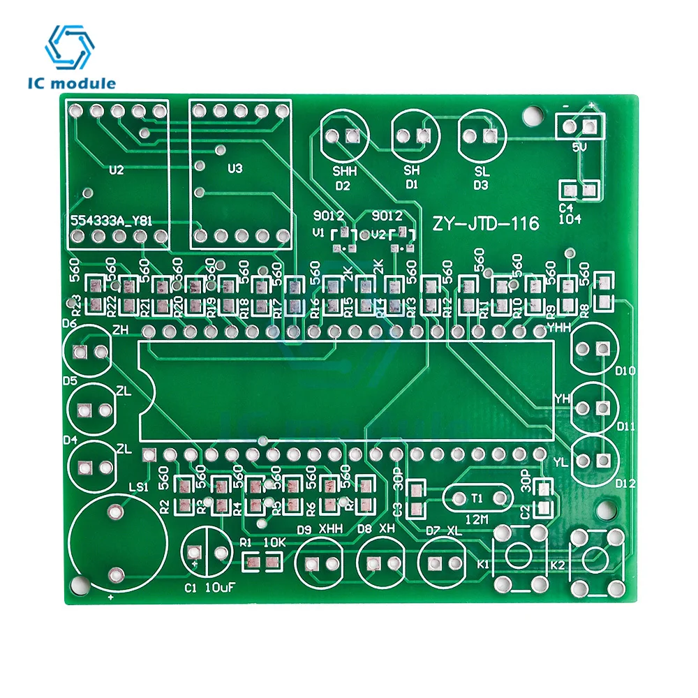 51 MCU Intelligent Signal Light Electronic Technology Training Welding DIY Assembly Part Microcomputer Traffic light Diy Kit