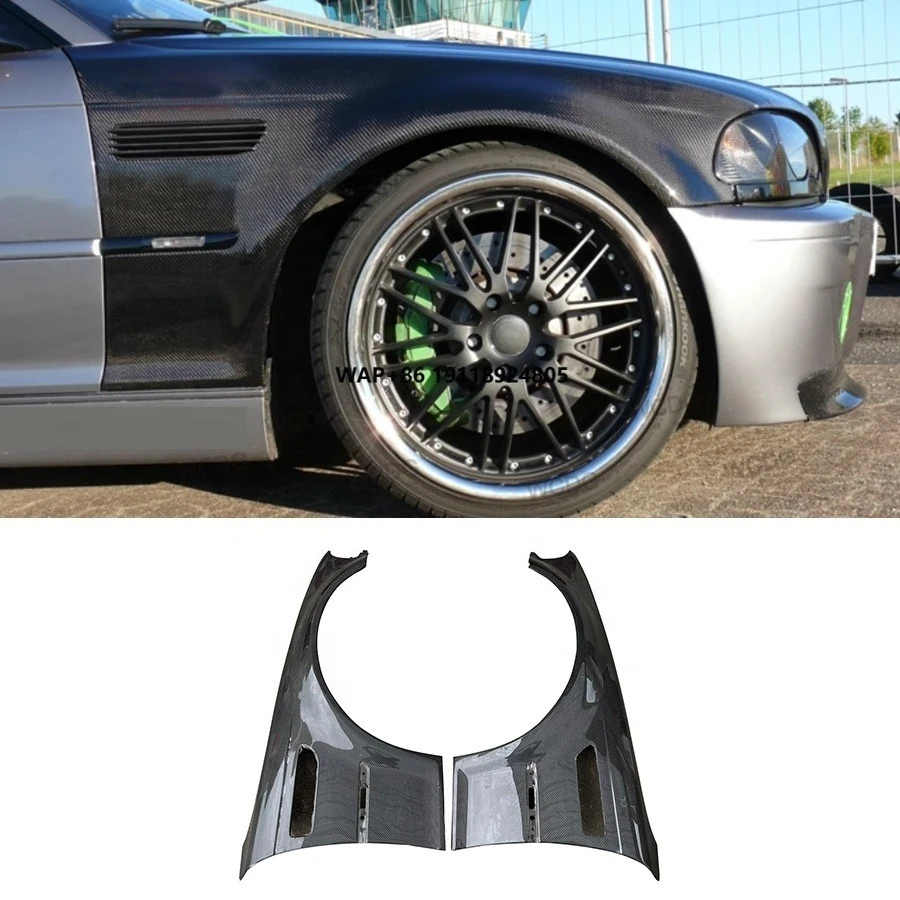

Carbon Fiber Front Fender for E46 M3 Coupe 2-Door Front Bumper Side Fender Air Intake Vent Splitter Mudguard Bodykit