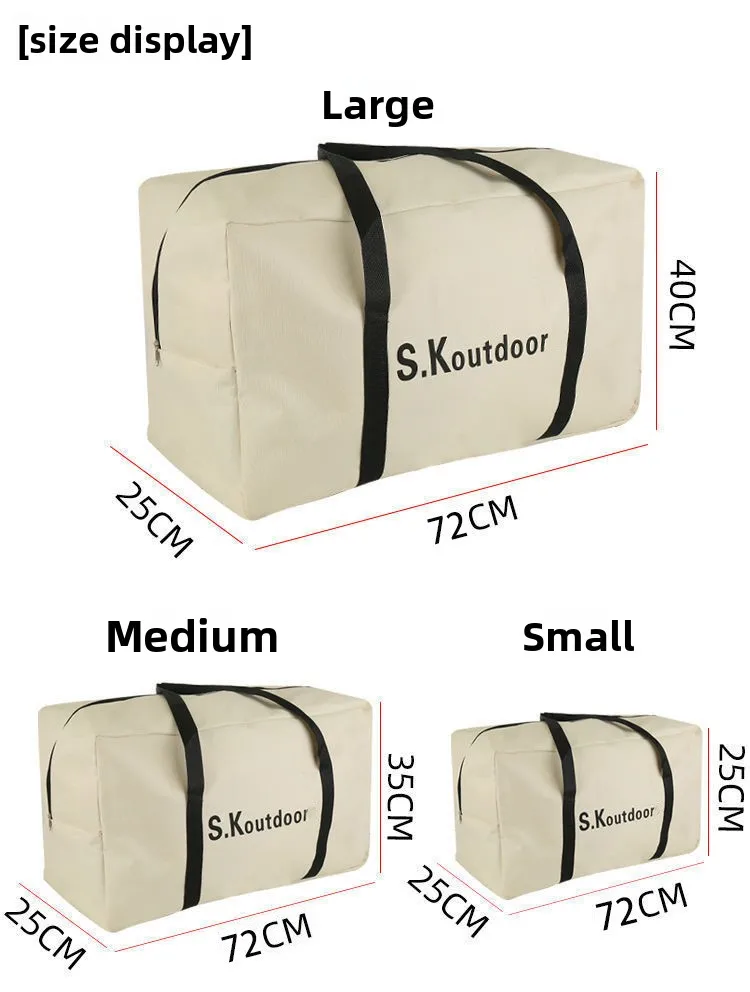 

Outdoor tables and chairs storage bag camping canopy tent storage bag table folding sundries tote bag large capacity