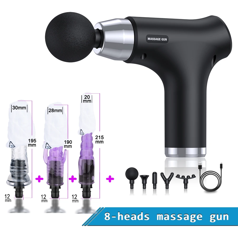 Fascial Massage Gun Electric Percussion touch switch Pistol Massager whole Body Muscle Relaxation Fitness Tool for Women