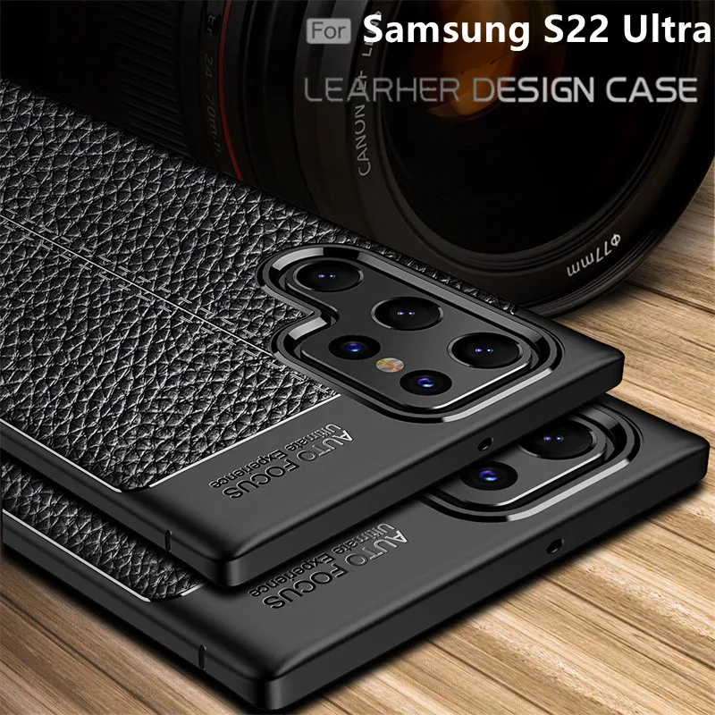 Do Samsung Galaxy S22 Ultra etui do Samsung S22 Ultra odporna na wstrząsy miękka TPU skóra do Fundas Samsung S21 S22 Ultra Plus okładka