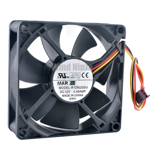 R. 128025 SU 8cm 80mm ventilador 80x80x25mm DC12V 0.40A 3pin rodamiento hidráulico ventilador de refrigeración de alta velocidad para chasis CPU
