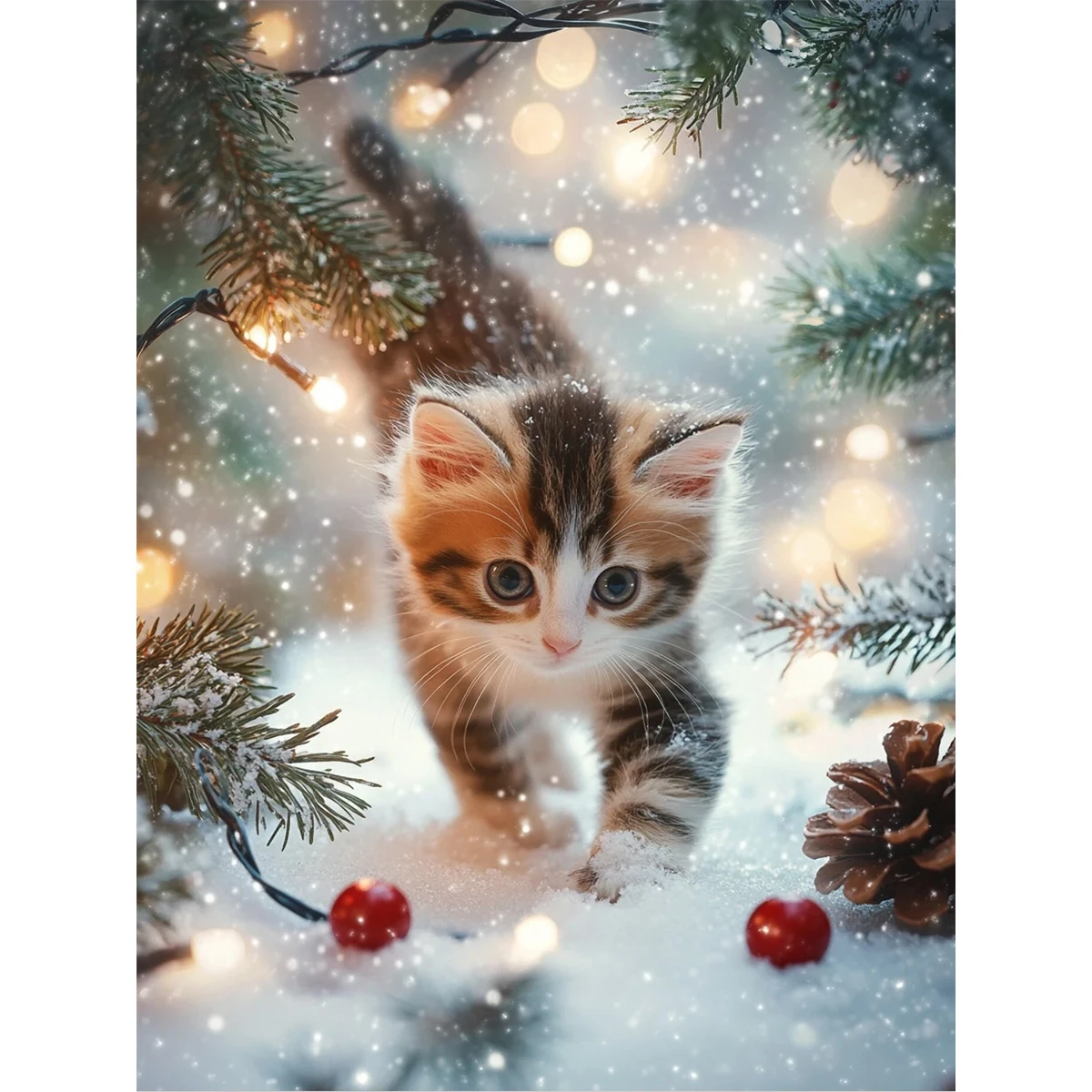 2D flat Daily Use Diamond Decor Art, Practical Home Ornament, Universal Holiday Gift, Regular Giveaway and Nice Present for Neighbor Interactions