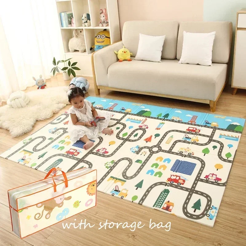 XPE Baby Krabbelmatte Verdickung Umweltschutz Teppich Spielmatte Doppelte Oberfläche Baby Teppich Faltbare Kinder Matte Rutschfest