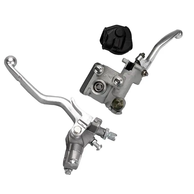 

Superior-2 PCS Motorcycle Brake Clutch Master Cylinder Lever Silver Metal For Honda CR 125R 250R 500R CRF 150 250 450 2002-2012