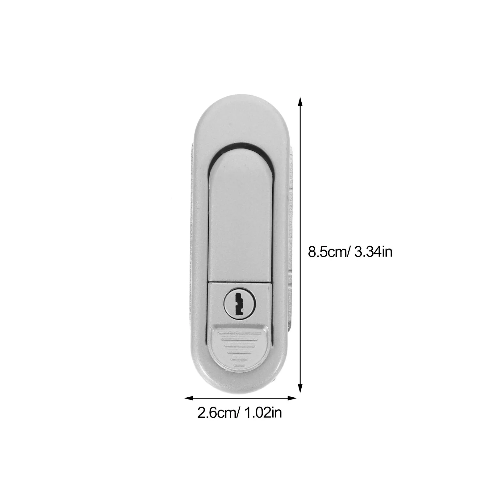 1 Buah Kunci Pintu Kabinet Listrik Kunci Cam Datar Paduan Seng Banyak Digunakan untuk Kabinet Jaringan Kotak Elektronik Meteran