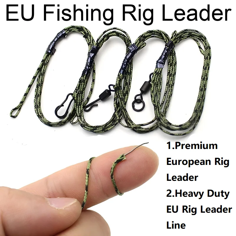 

2pcs/lot Carp Fishing Helicopter Rig Lead Core Leader Line Quick Sinking Anti Tangle Chod Rig Carp Rig Leader for Carp Fishing