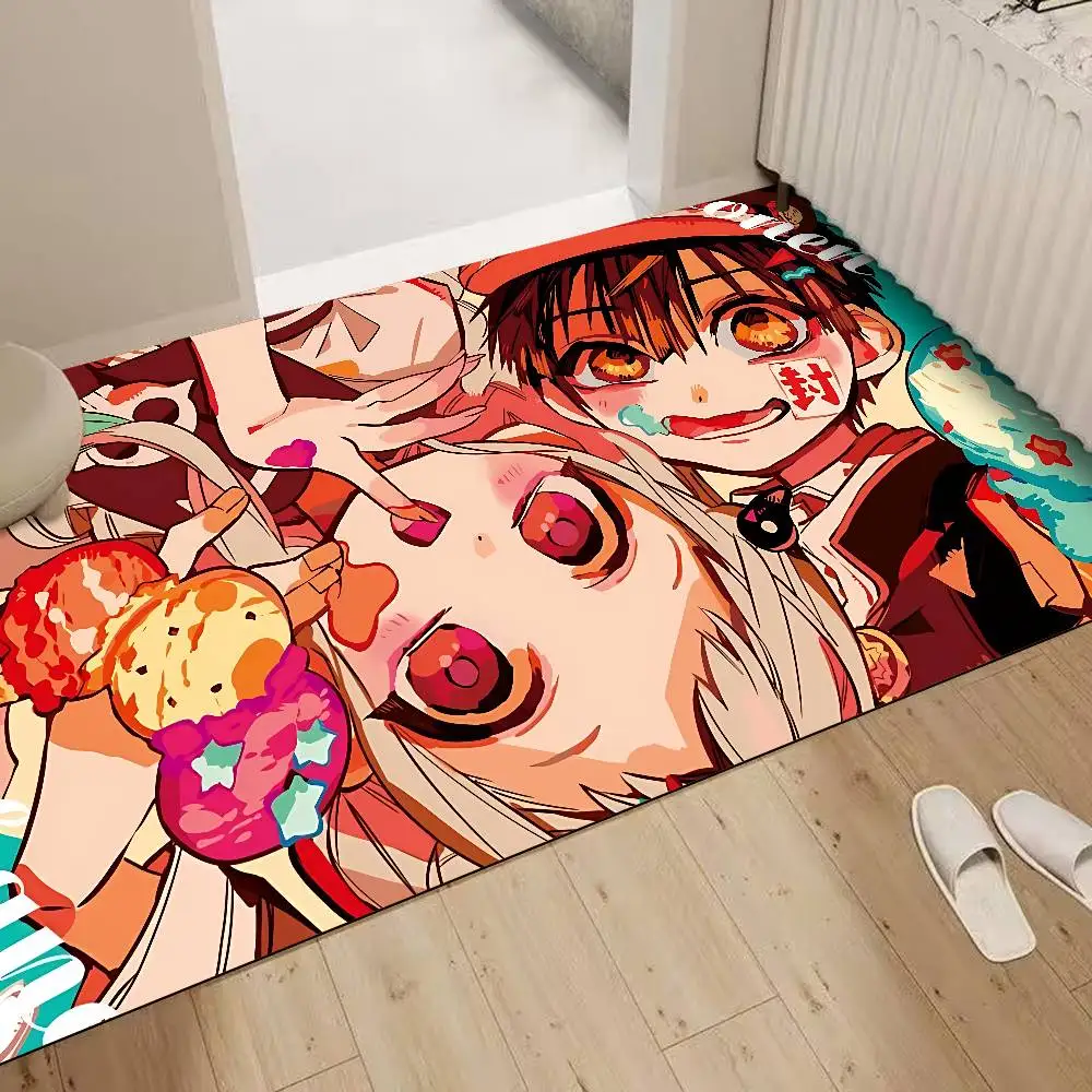 Jibaku Shounen Hanako Kun Anime Floor Mat Rectangle Anti-slip Home Soft Badmat Front Door Indoor Outdoor Mat Hotel Decor Mat