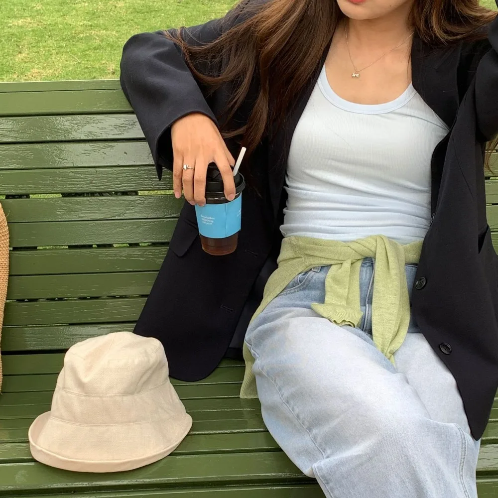 سريعة الجافة لفة حافة صياد قبعة الأشعة فوق البنفسجية حماية ظلة الكتان قبعة الشمس بلون واقية من الشمس النمط الياباني غطاء دلو في الهواء الطلق