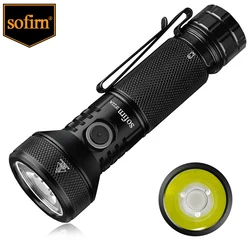 Sofirn-Lampe de poche LED aste, IF22A TIR Optics 2100strada, 21700 USB C, lampe torche EDC injuste, lanterne extérieure pour poisson