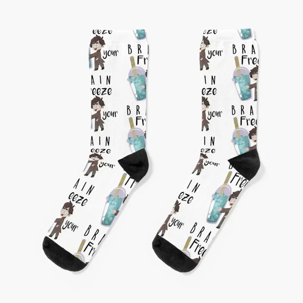 

Freeze Your Brain Socks funny sock moving stockings Thermal man winter Lots Designer Man Socks Women's