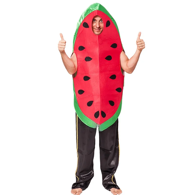 

Adult loween Costume Weird Performance Clothes Watermelon Role-plang Fruit Character Stage ow Outfit Women's Ethnic Wear