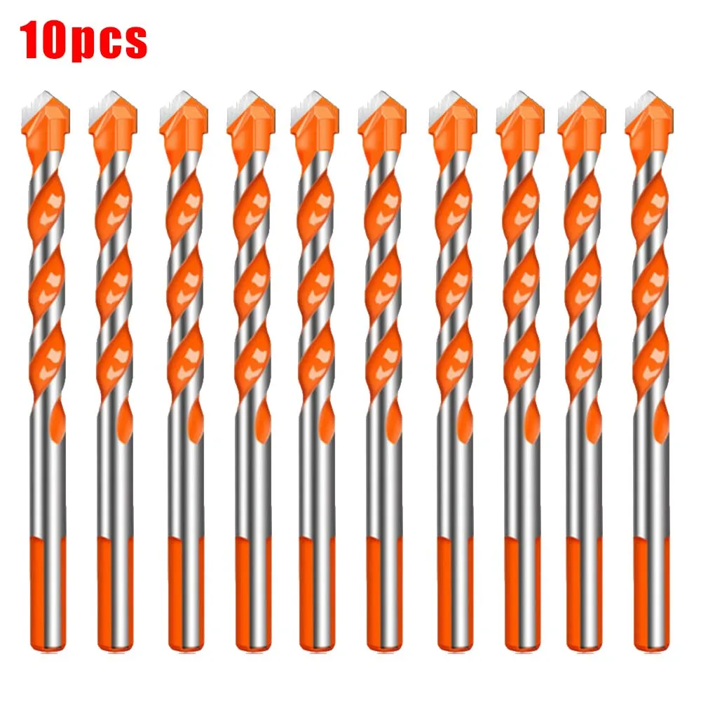 10PCS Center Drill Bits For Drilling Glass Ceramic Tiles Walls Metal Etc 6mm Tungsten Carbide Drill Bit Set Drilling Tools