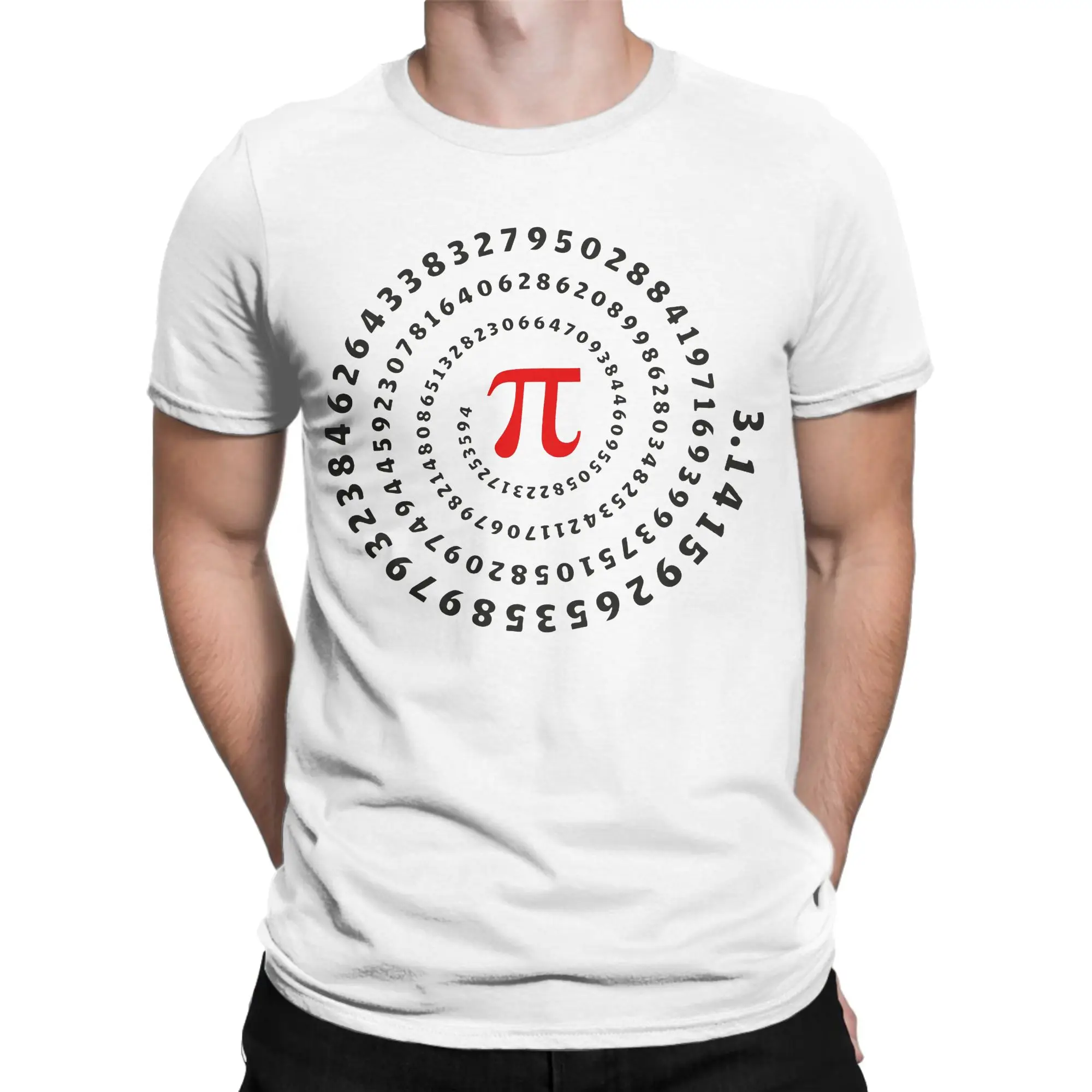 Men Women's Pi Pie Science Mathematics Math T Shirt Geek Nerd 100% Cotton Tops Short Sleeve Round Collar Tees Plus Size T-Shirts