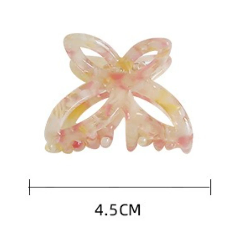 أغطية الرأس الإناث كليب فراشة جوفاء لعوب نصف التعادل انتزاع الشعر كليب صغير خلات مشبك شعر القرش زاجيم الخلفي رئيس الديكور