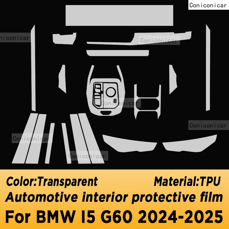 Voor BMW I5 G60 2024 2025 Paneel Navigatie Scherm Auto-interieur Beschermfolie Anti-Kras Sticker Accessoires