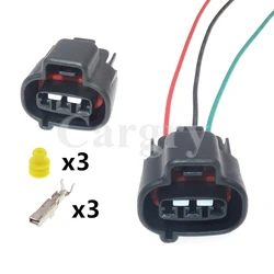 1 Set 3P Automobile Waterproof Plug DS-BN-3F-GR 90980-11145 AC Assembly Car Electrical Connector Auto Wiring Terminal Socket