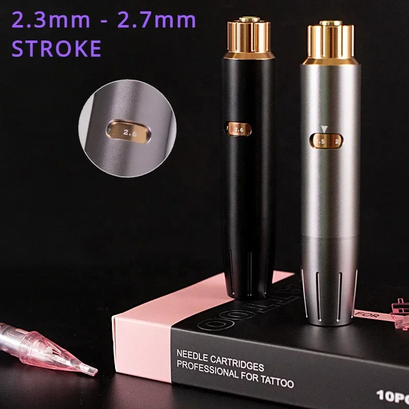 2.3mm/2.7mm stroke Rotary Tattoo Machine Digital Tattoo Pen  With Adjustable Features for Permanent Eyeliner & Lip Blushing