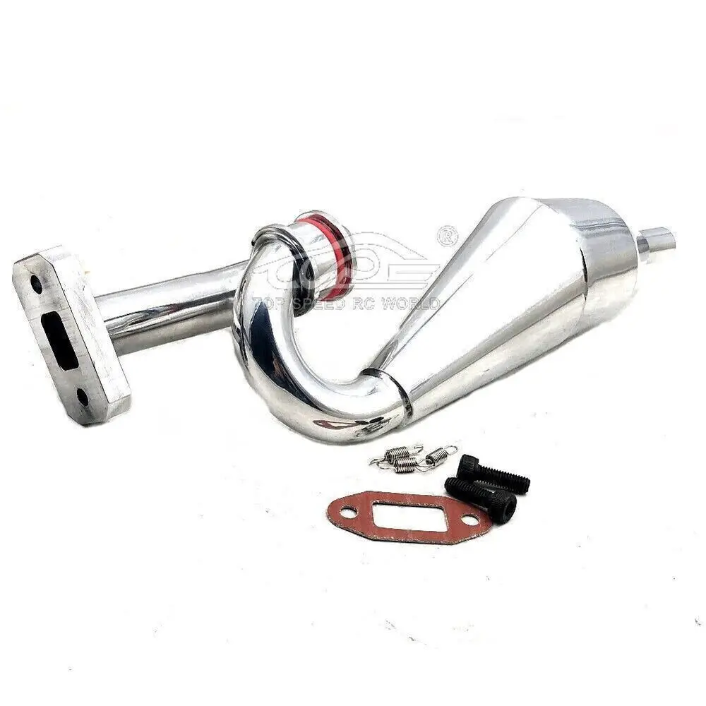 Aluminum Tuning Exhaust Pipe For 1/5 HPI ROVAN KINGMOTOR Baja 5B SS 5T 5SC