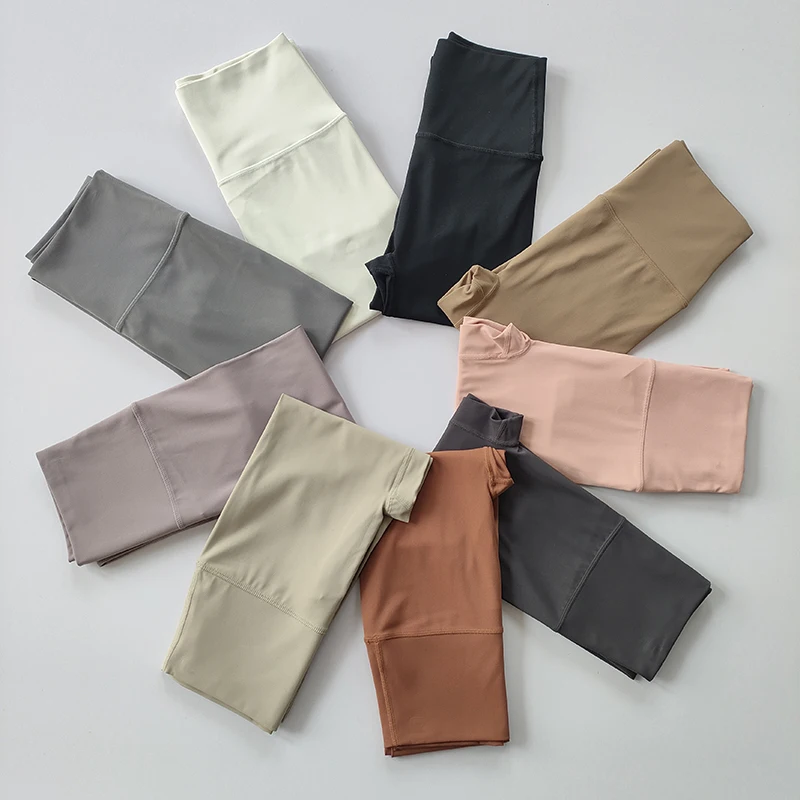 Pocket Sports Nude Yoga-Hose für Damen, Hochgeschnittene Hüftlift-Leggings, Schnelltrocknende Lauf- und Fitnesshose – Detail 24