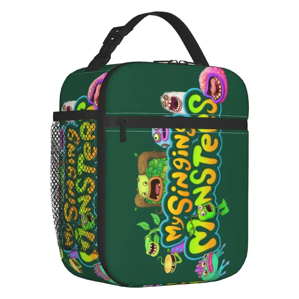 

My Singing Monsters Thermal Insulated Lunch Bag Women Resuable Lunch Tote for Outdoor Picnic Storage Food Box