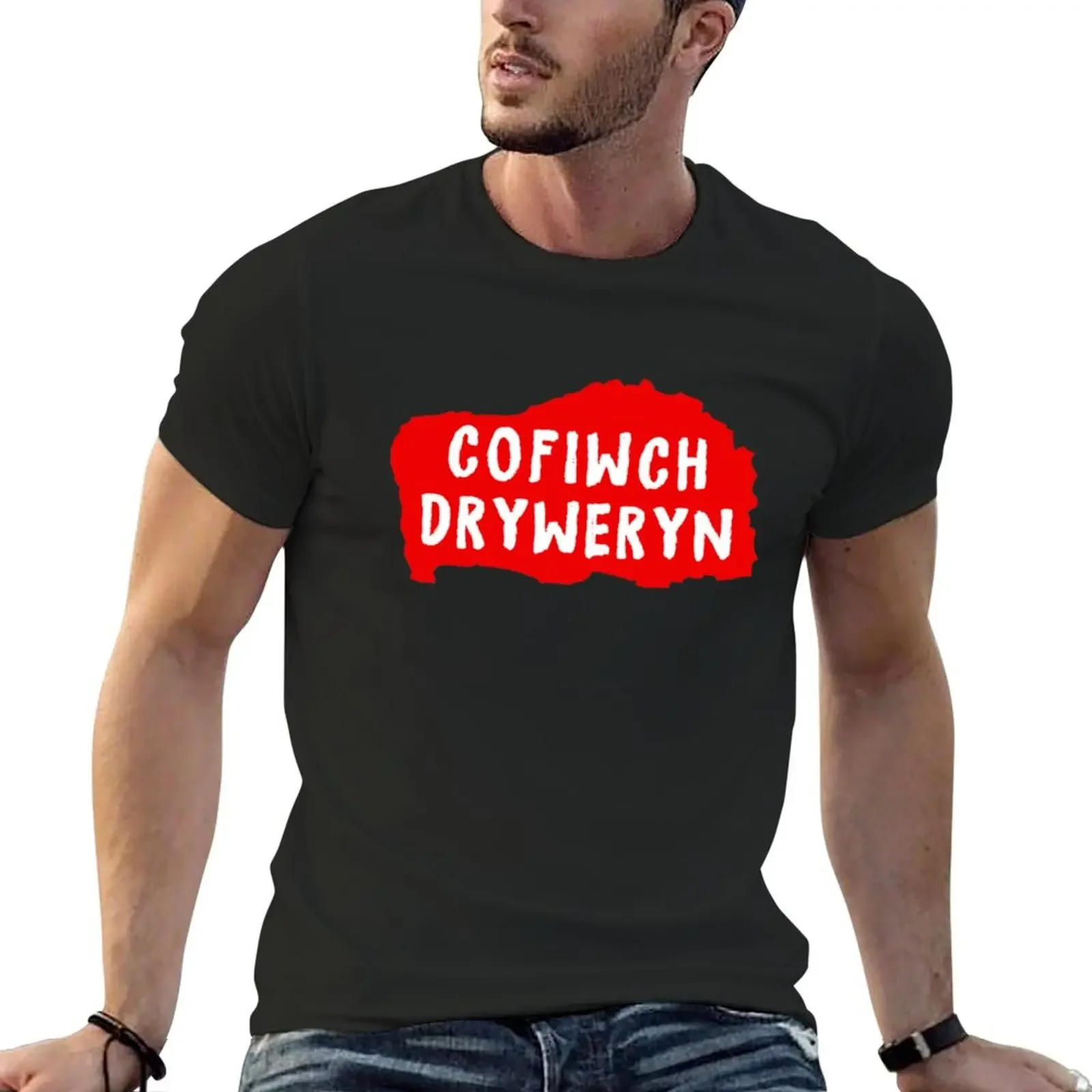 cofiwch dryweryn shirt T-Shirt custom t shirt korean fashion summer clothes plus size men clothing