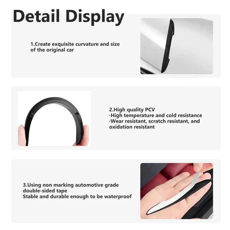 لبيجو 2/4 قطعة باب السيارة واقية ملصق الباب Edg المضادة للخدش ملصقات اكسسوارات الديكور 206 307 308 3008 207 208 #4