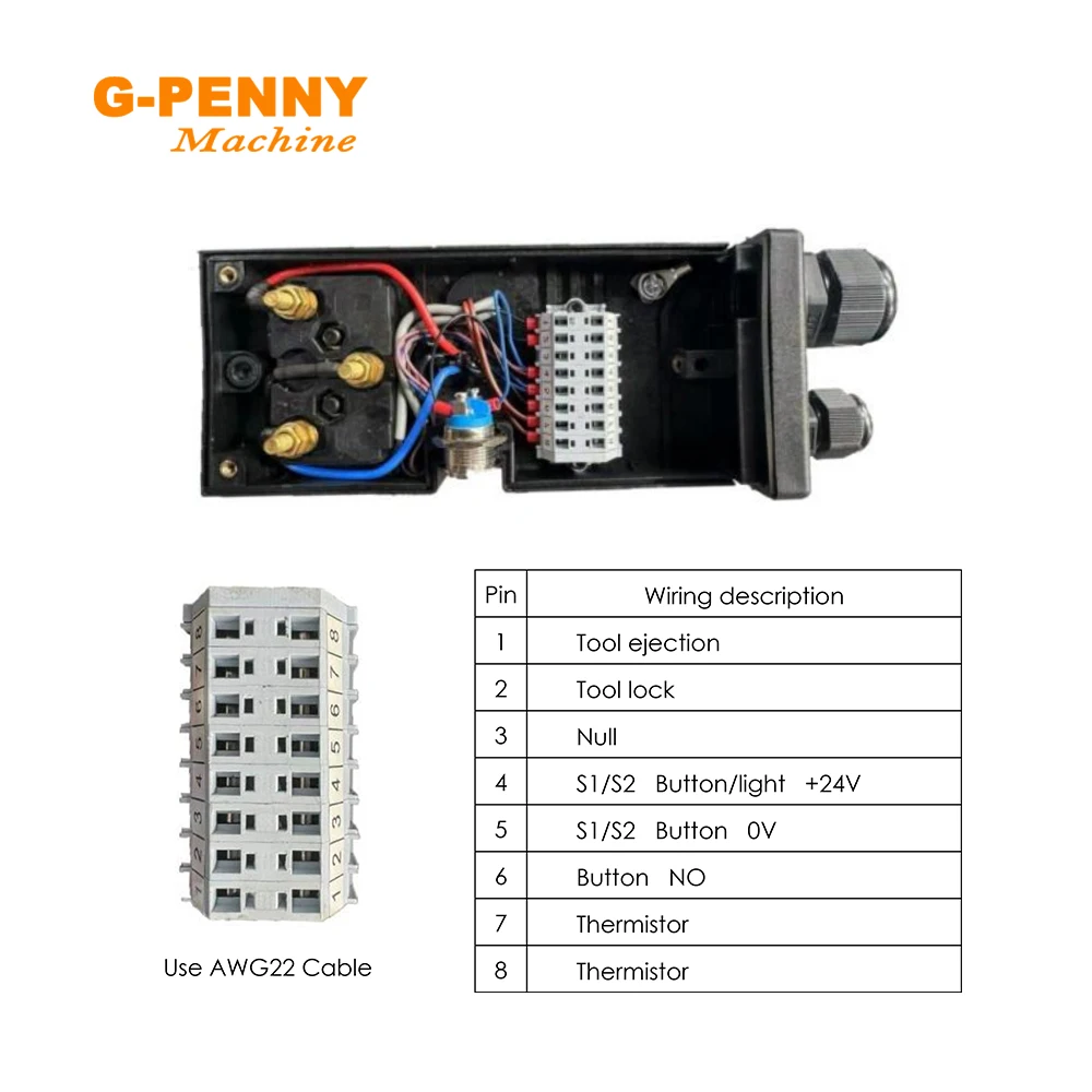G-PENNY 9.0KW ISO30 ATC محرك المغزل المبرد بالهواء 9kw 800 هرتز تغيير الأداة التلقائية و 11kw BD612 وحدة تحكم في سرعة المحرك