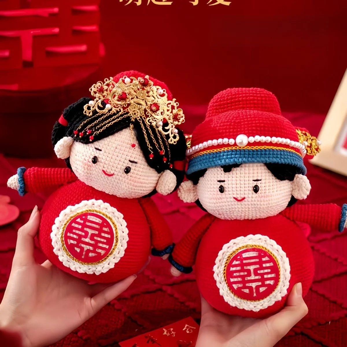 handmade-knitting-material-kit-cute-engagement-doll-diy-wool-yarn-paage-festive-doll-for-best-friend-handmade-gift