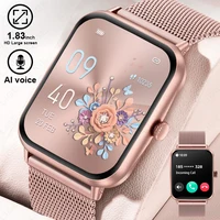LIGE para Android IOS reloj inteligente mujeres Bluetooth llamada deporte Fitness Tracker relojes Monitor de salud moda hombres Smartwatch señoras