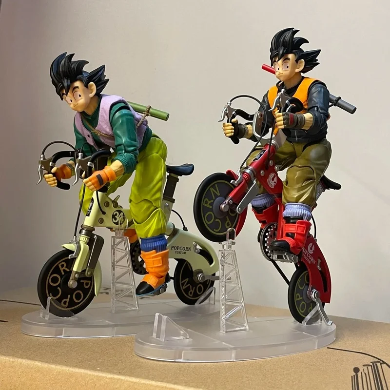 

В наличии Dragon Ball Son Goku Ride Bike 01A 01B Dragon Ball SHF Gogeta Anime Фигурка Модель Настольный Орнамент Коллекция Игрушек