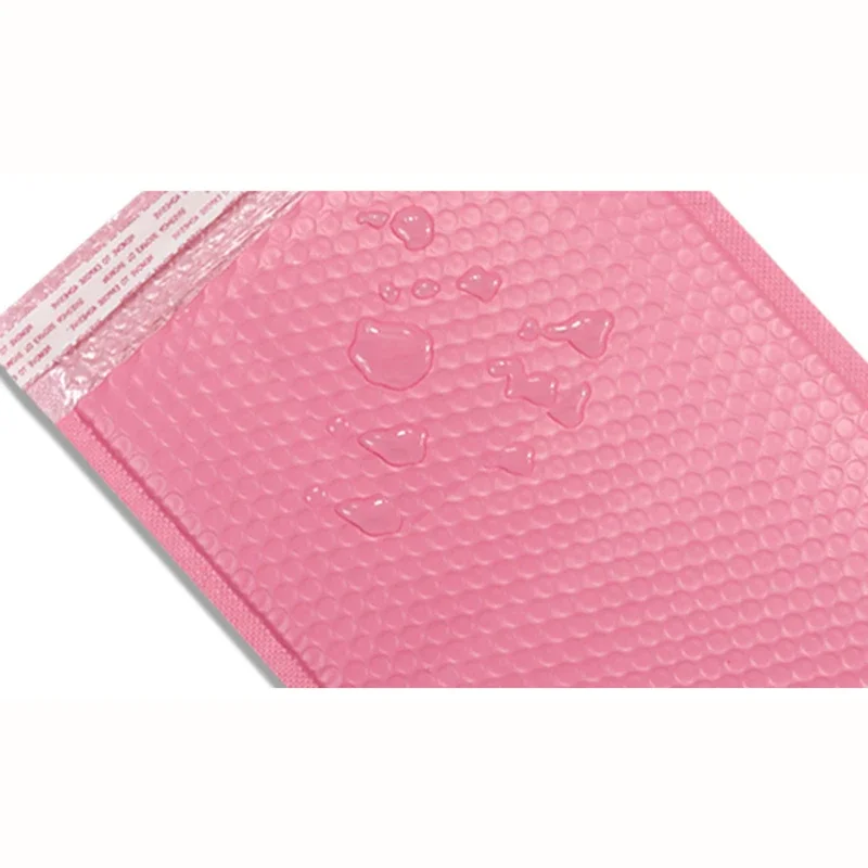 Imagem -03 - Pink Poly Bubble Mailers Envelopes Acolchoados a Granel Bubble Forrado Wrap Polymailer Bolsas para Embalagem de Envio Correio Auto Seal 20 Pcs 50 Pcs