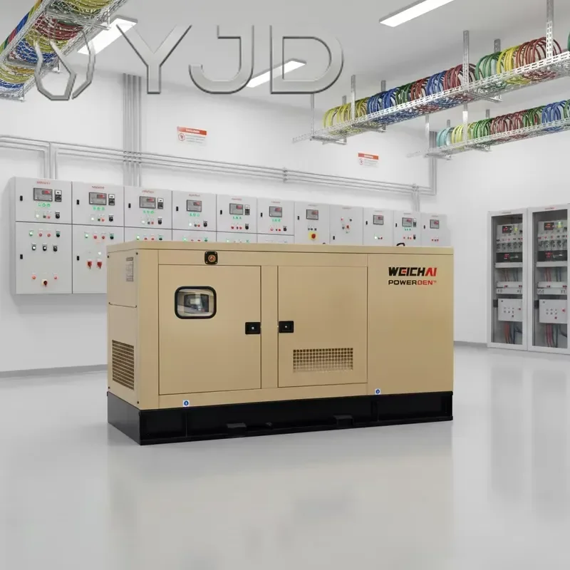 YJD Silent Open Frame 18kw 20kw 25kw Diesel Generator Sets 1800 RPM Remote Control ATS 50/60Hz Frequency Three Phase 24V DC