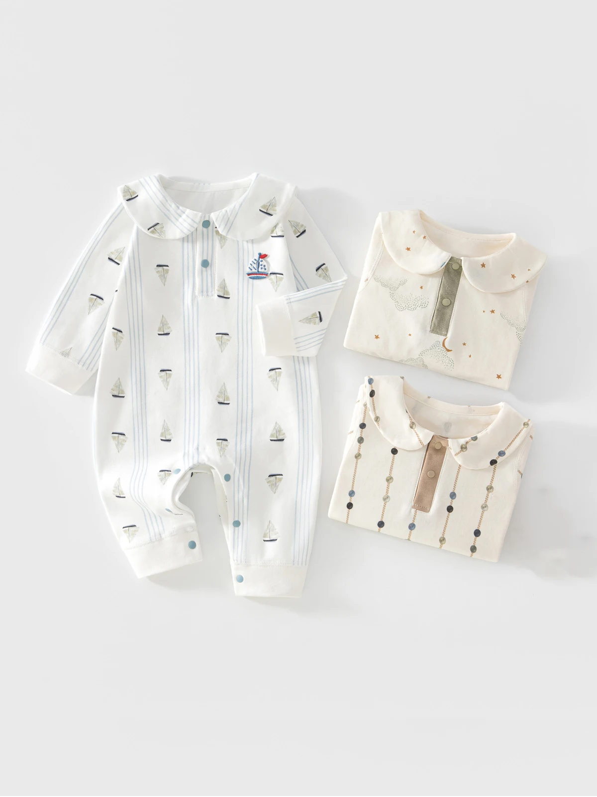 2026 Autumn Baby Basic Long Sleeve Jumpsuit Soft Cotton Fabric Versatile Romper Skin Friendly Breathable Baby Clothes