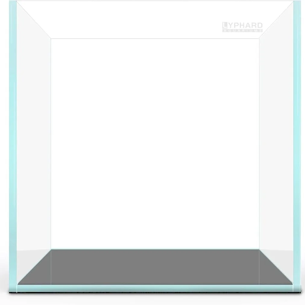 

Rimless Aquarium Tank, Ultra Clear Low Iron Nano Fish Tank with EVA Foam Leveling Mat