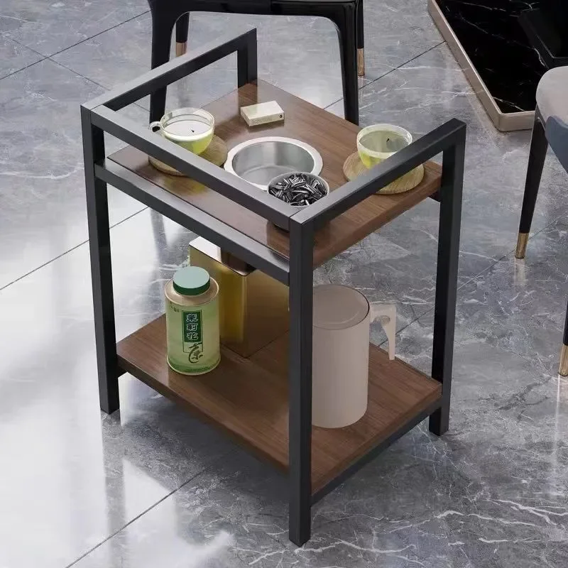 for Mahjong Machine Special Tea Rack Movable Side Table for Chess Card Room Coffee Table Tea House Cabinet
