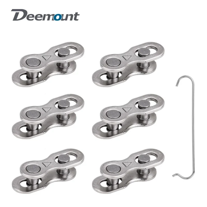 

6 Pairs Bicycle Chain Missing Link Joints Carbon Steel Magic Master Quick Links & Release for 1/6/7/8/9/10/11/12 Speed Connector