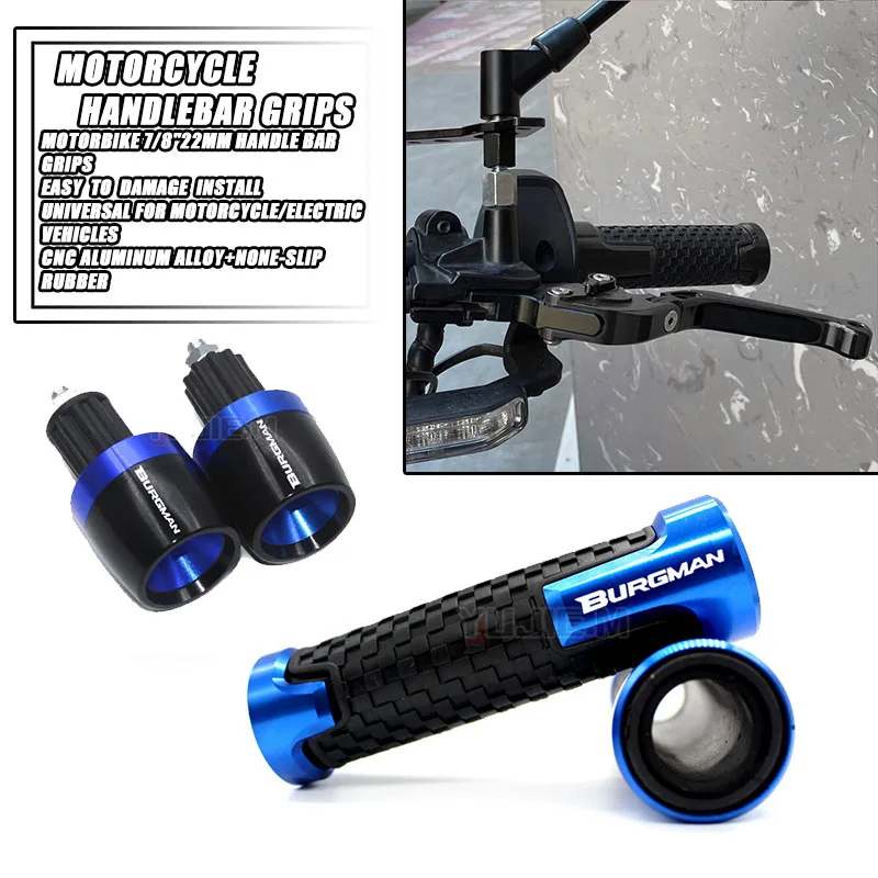 

Для AN200 AN250 AN400 AN650 Burgman AN 125 250 400 650 7/8 дюйма 22 мм ручка для мотоцикла скутера ручки