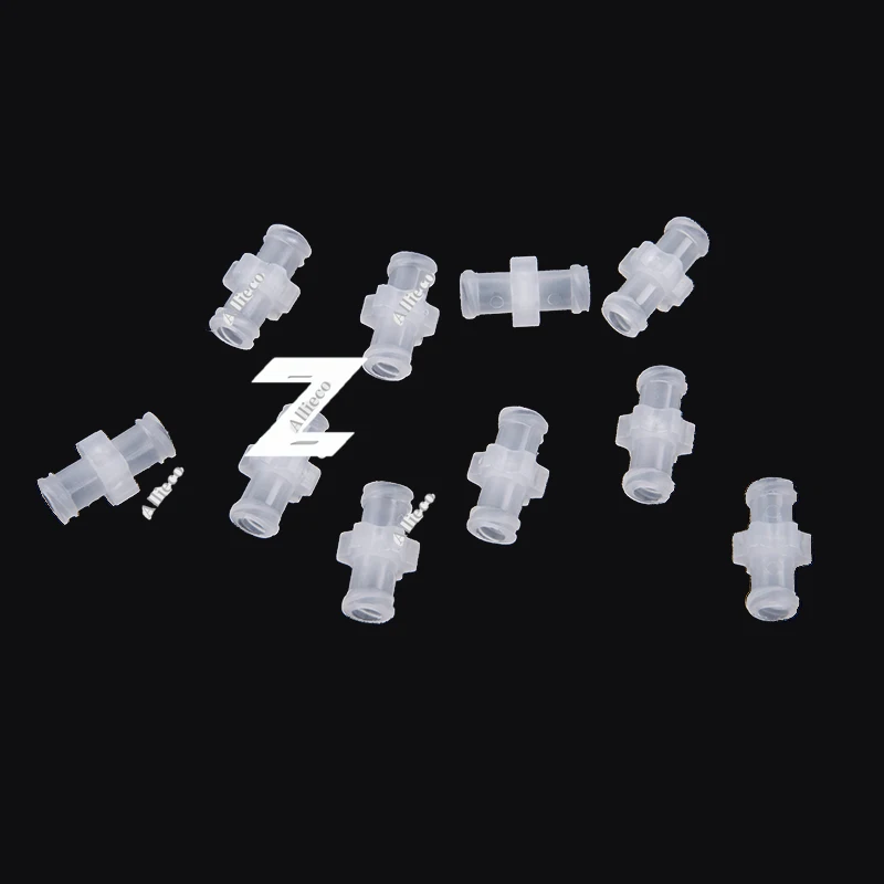 10PCS Transparent Female To Female Coupler Luer Syringe Connector Easy To Use Plastic for Pneumatic Parts Durable In Use
