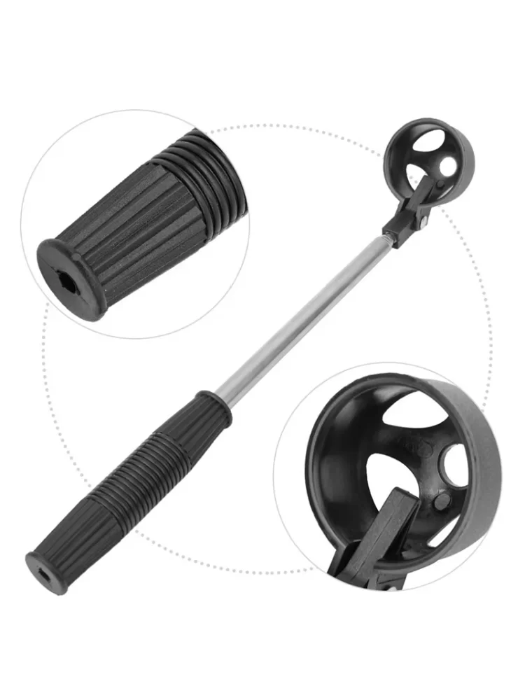 Golf Ball Picker With Retractable 8-Section Antenna Pole, 204Cm Long Golf Picker