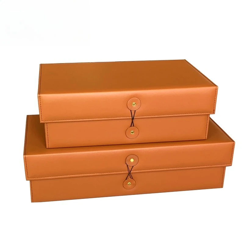 

Modern Simplicity Jewelry Box Leather Ring Necklaces Earring Organizer Woman Jewelry Storage Case Display Showcase Container