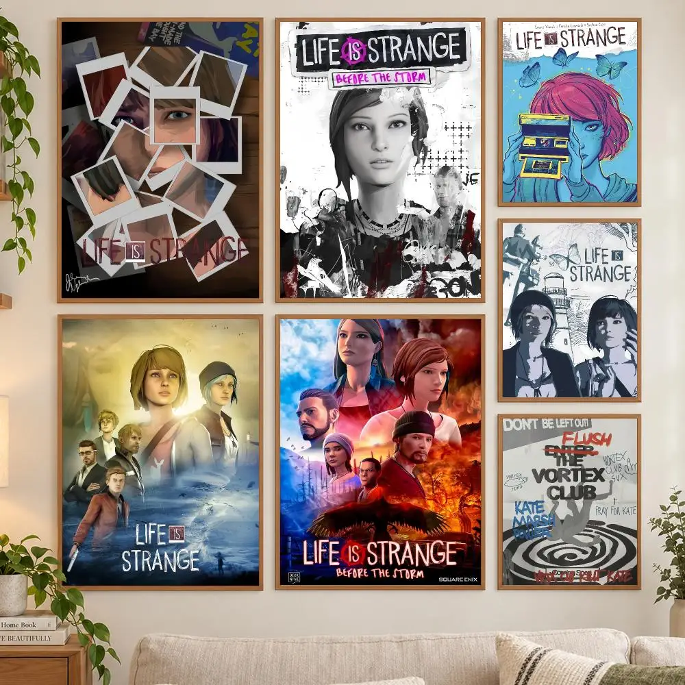 L-Life Is Strange Poster HD Art Sticky Wall Waterproof Home Living Room Bedroom Bar Aesthetic Decoration
