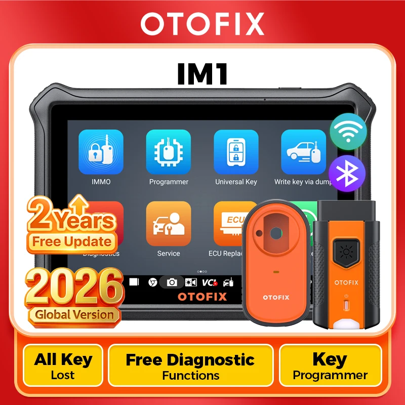 OTOFIX-Outil de Diagnostic Automobile IM1 Xerian Por, Clé FOB, Pigments, Programmeur Antidémarrage, Scanner Système Complet, Mise à Jour 2 Ans